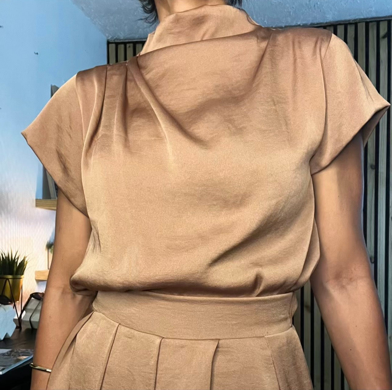 Azymetric Coffee Pant Set