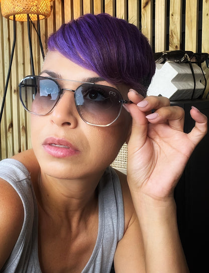 Gafas de sol aviador oversized, polarizadas