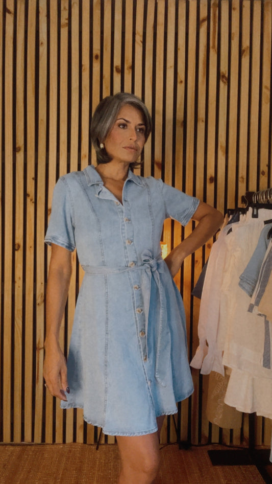 Vestido Denim Brisa Serena