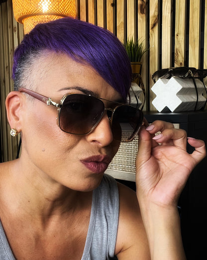 Gafas de sol cuadradas y polarizadas