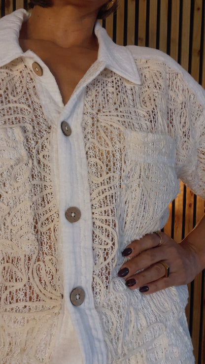 Blusa Tejida Marfil