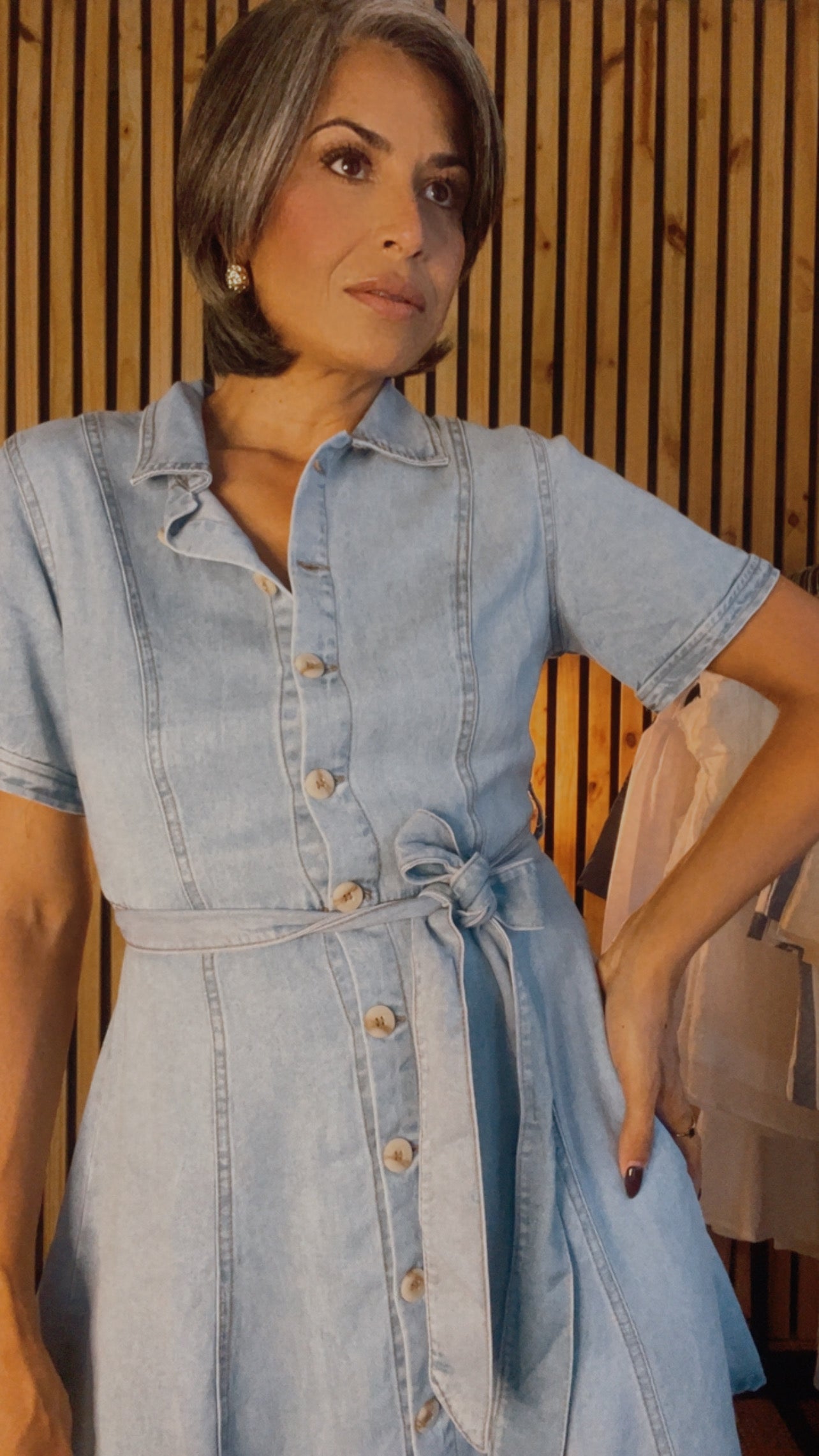 Vestido Denim Brisa Serena