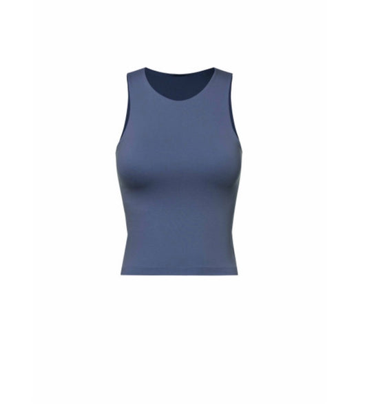 Top Esencial Escote en V – Azul