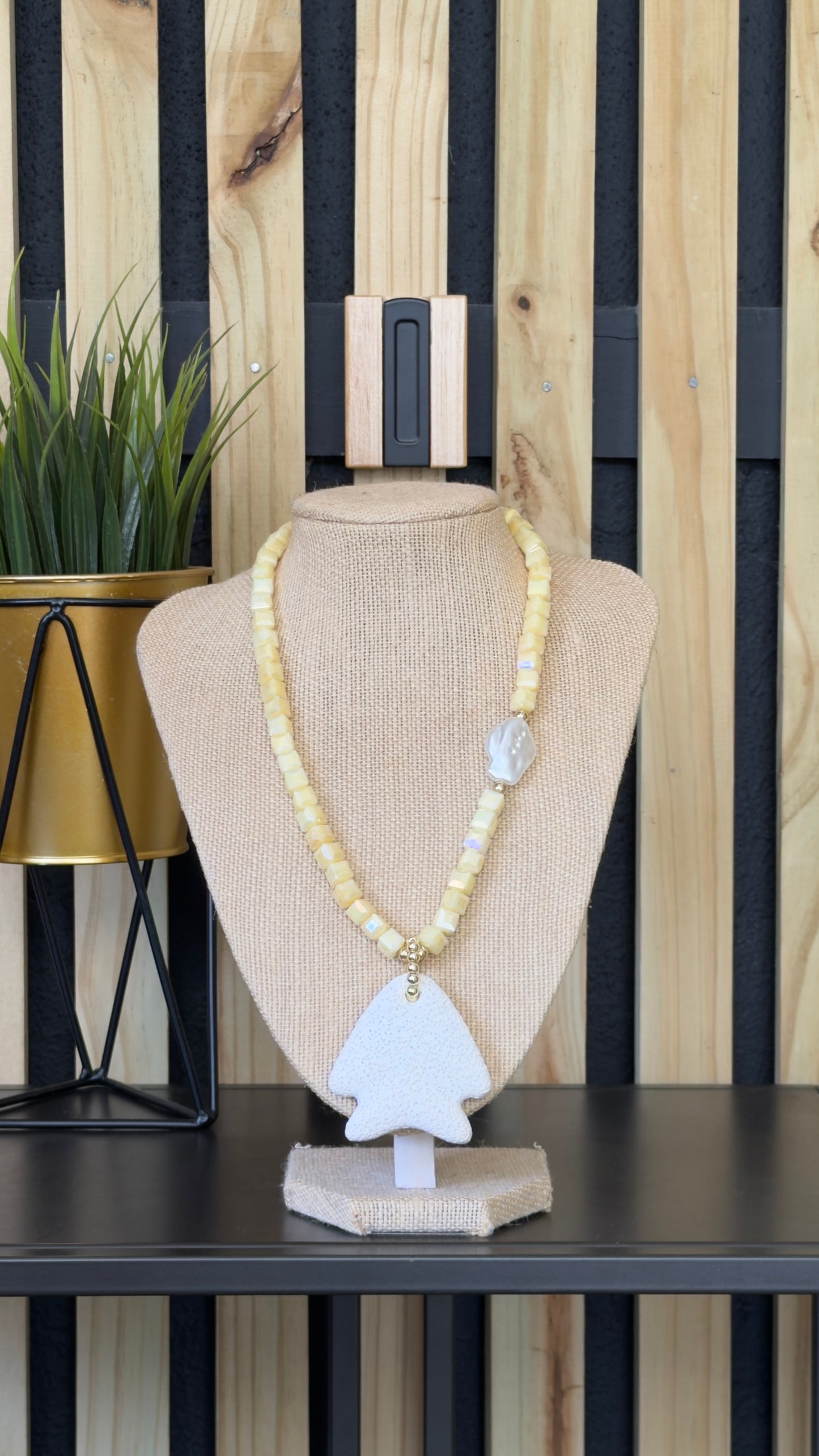 Collar Soleil Marfil