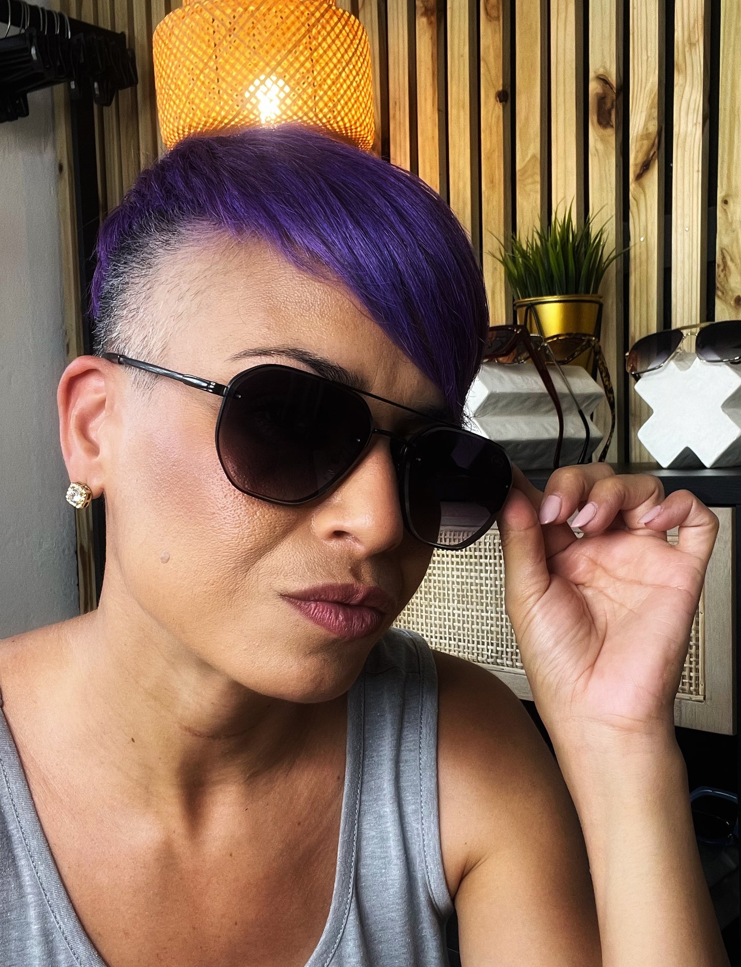 Gafas de sol aviador oversized, polarizadas