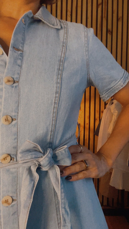 Vestido Denim Brisa Serena