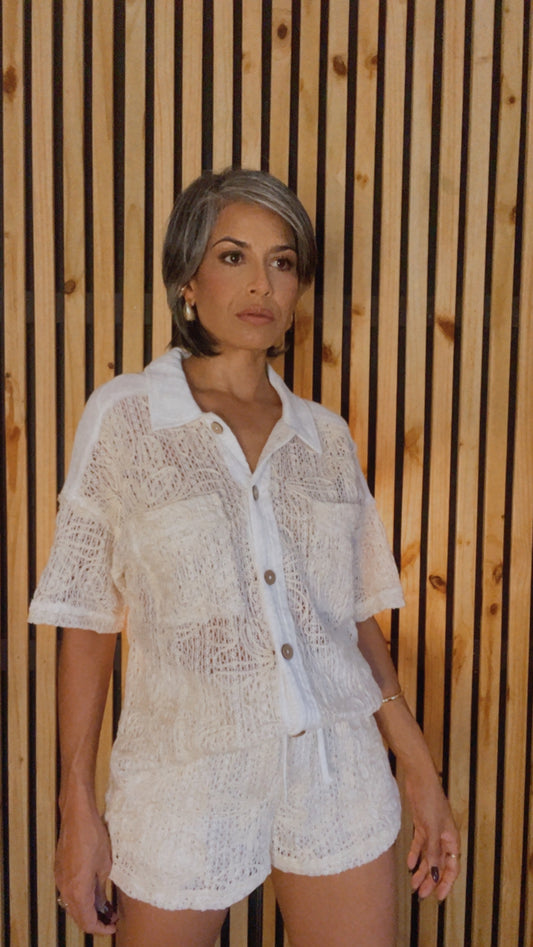 Blusa Tejida Marfil
