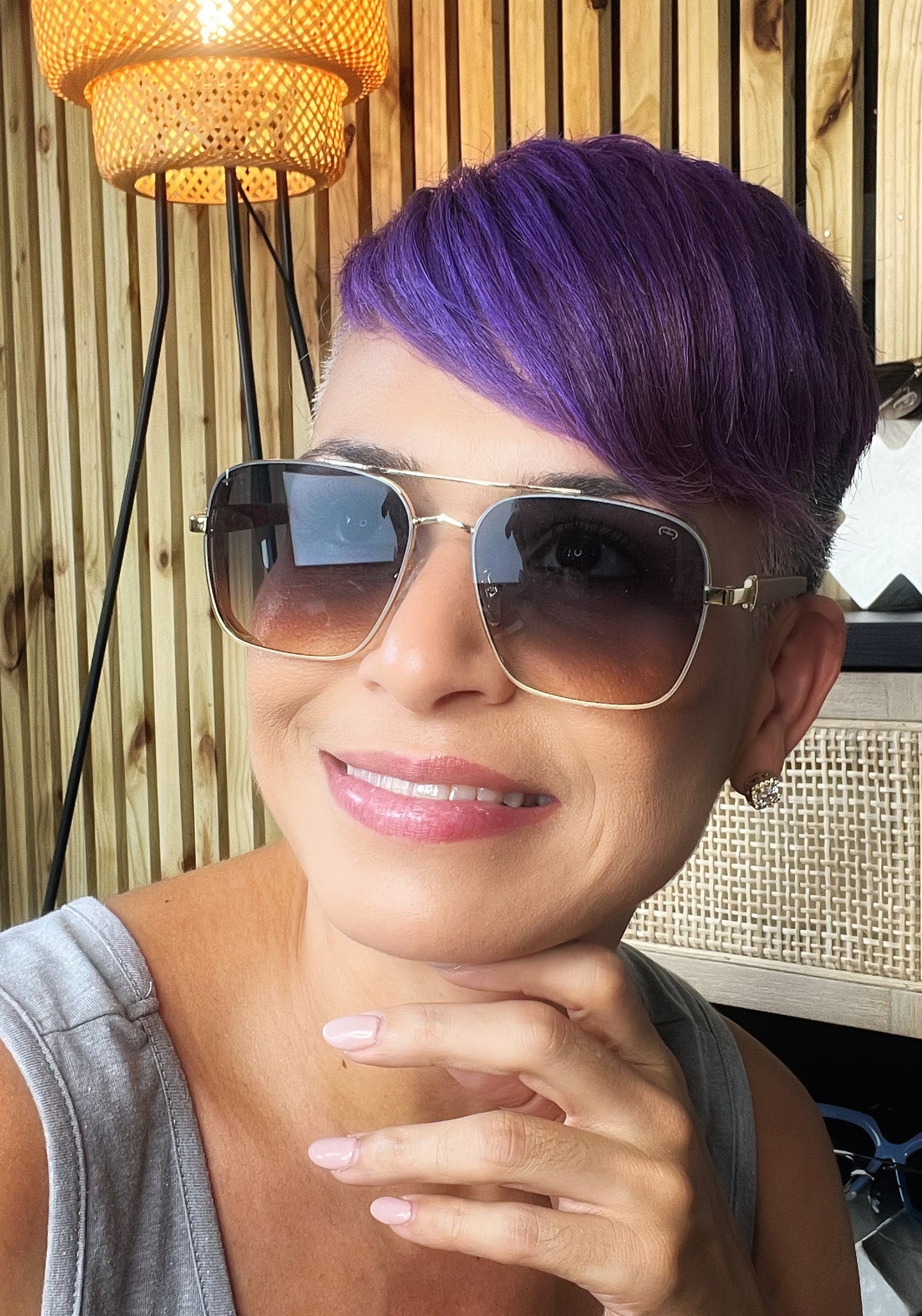 Gafas de sol cuadradas y polarizadas