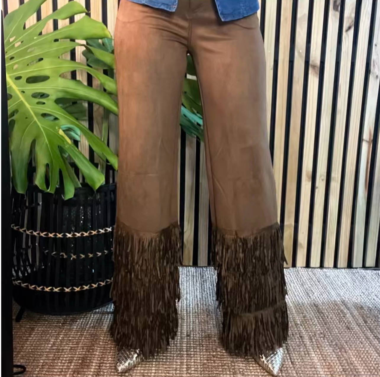 Coffee Fringes Pant