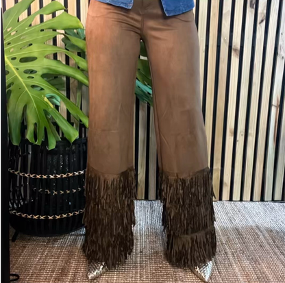 Coffee Fringes Pant