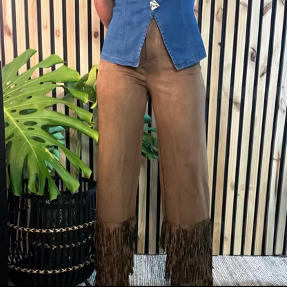 Coffee Fringes Pant