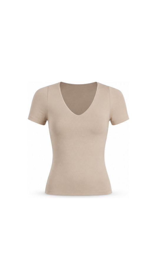 Top Esencial Escote en V